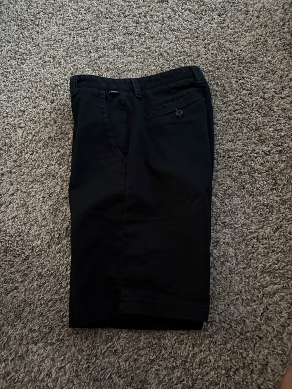 Vans Black Kids Shorts - Classic Chino Style